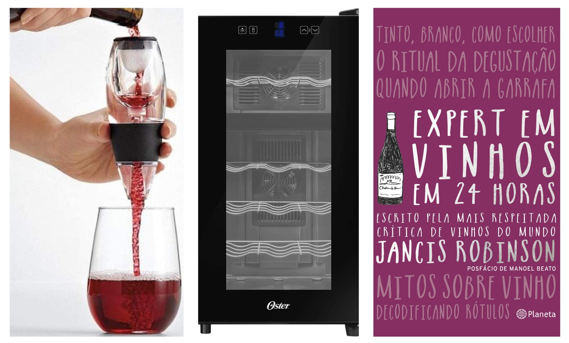 Adega, taças, livro e outros itens que vão conquistar os amantes de vinho