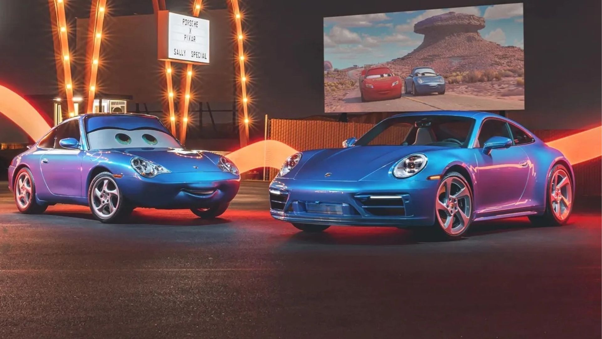 Imagens de divulgação da Porsche 911 Sally 