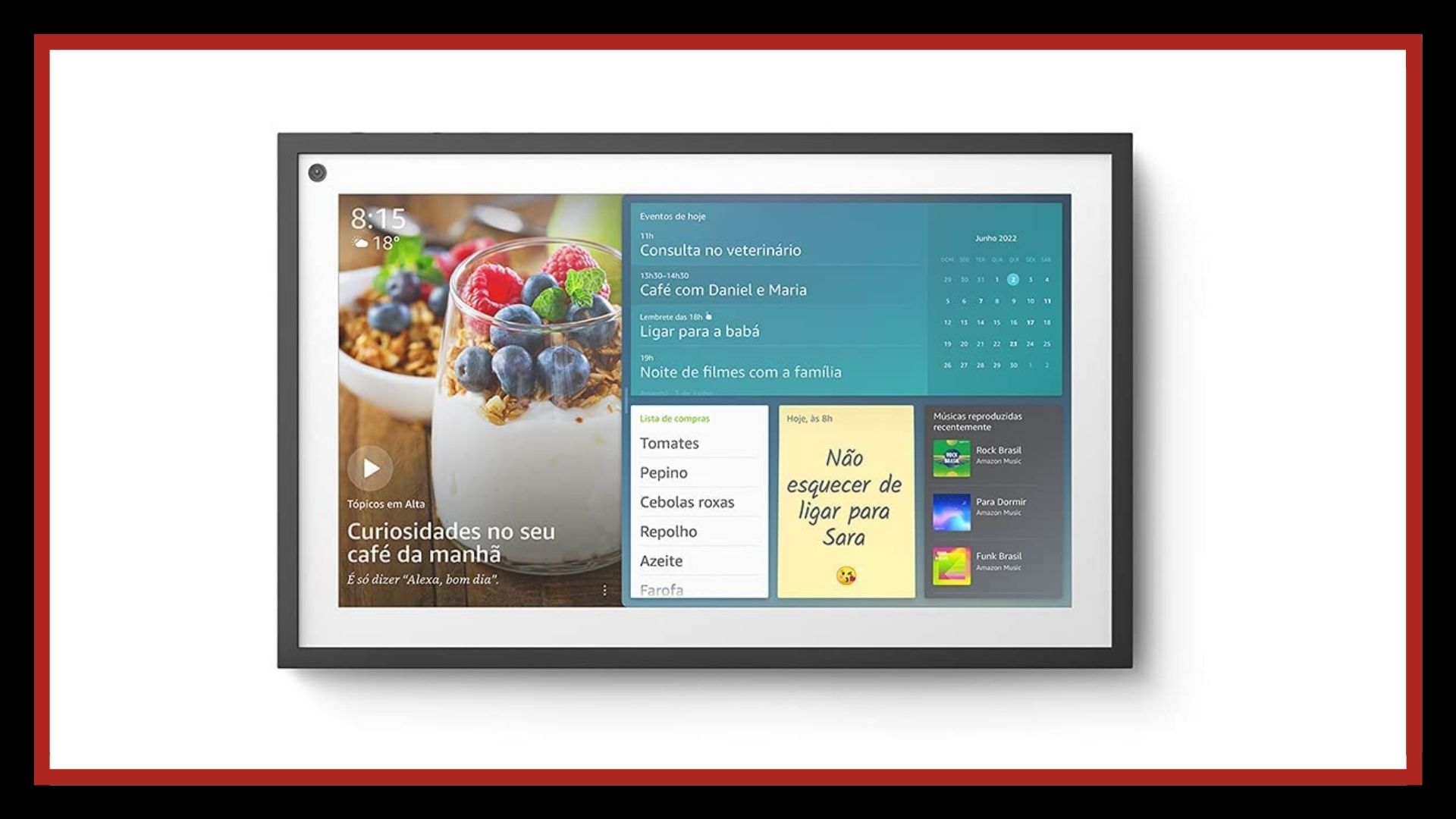 Confira os motivos para você ter uma casa mais inteligente com a Echo Show 15