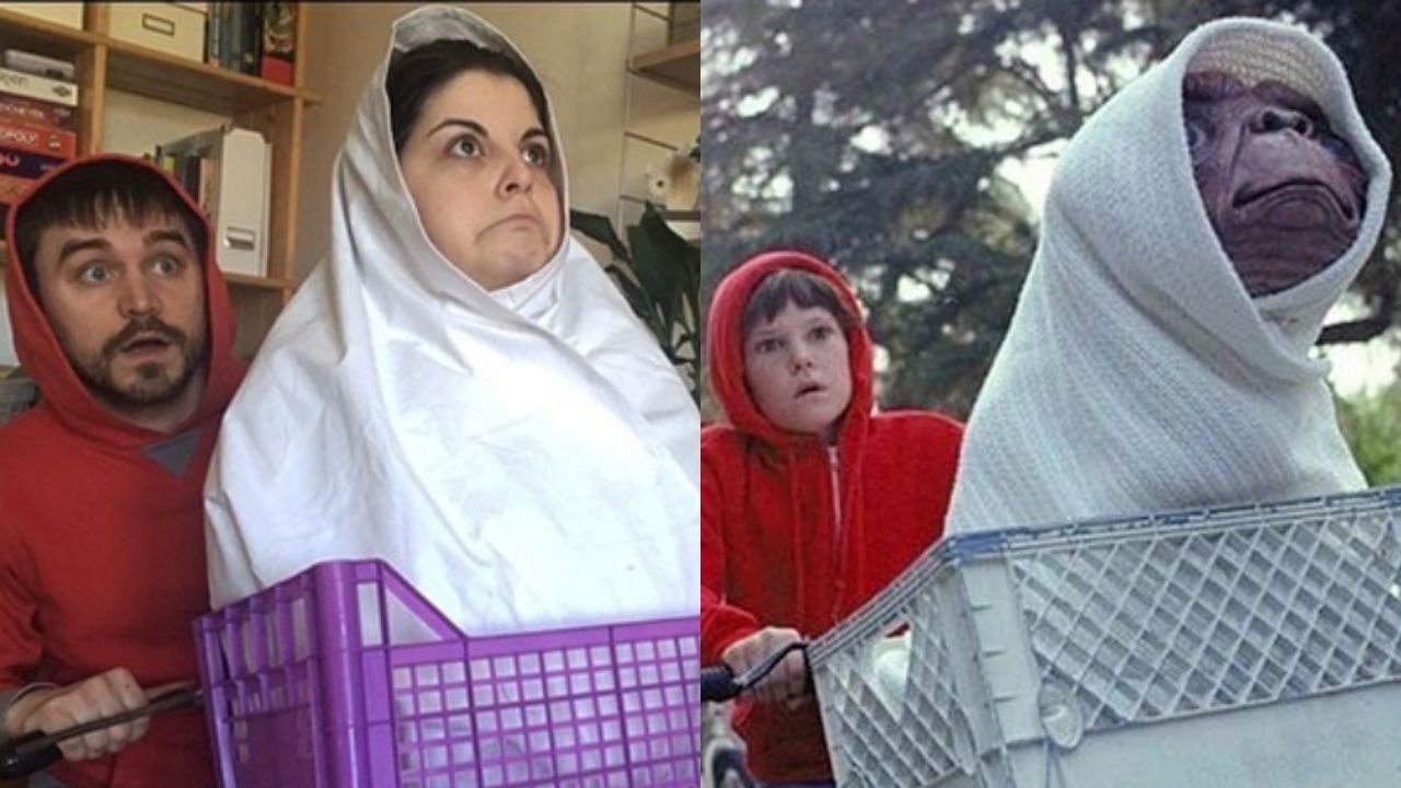 Casal recria cenas de filmes clássicos na quarentena - o resultado é incrível; veja