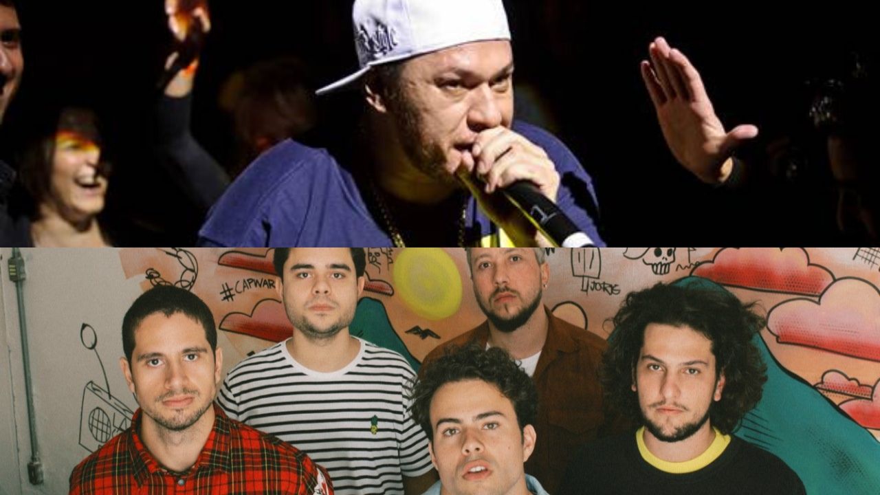 Charlie Brown Jr. e Lagum (Foto 1: Stephen Solon / Divulgação | Foto 2: Júlia Amaral)