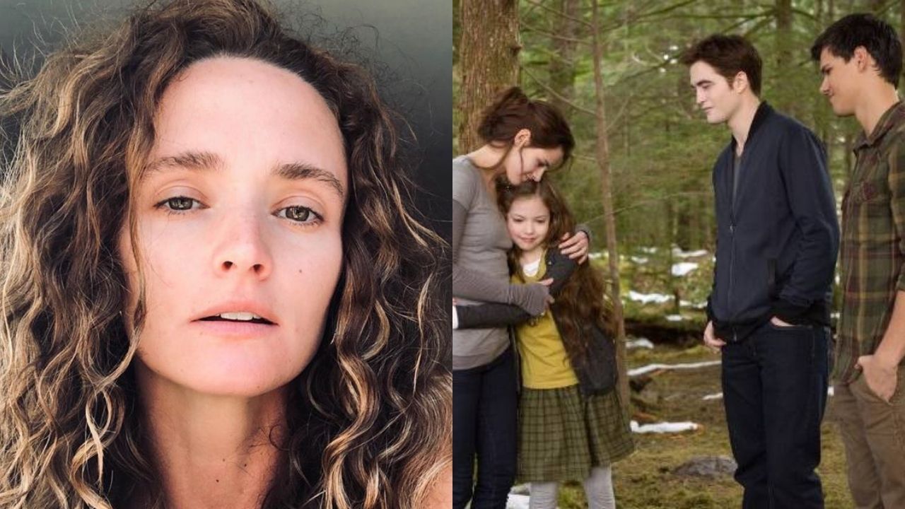 Christie Burke (Foto: Reprodução/Instagram) e cena da Saga Crepúsculo (Foto: Divulgação)