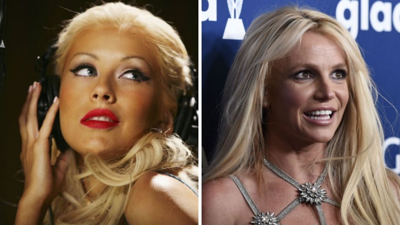 Christina Aguilera (Foto: Clive Brunskill/Getty Images for Pepsi) e Britney Spears (Foto: Chris Pizzello/Invision/AP)