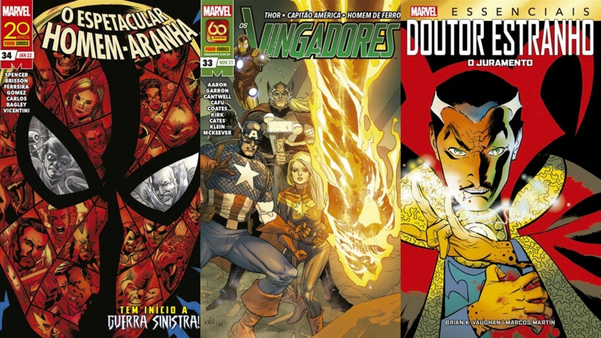 Comic book do Homem-Aranha, Vingadores, Doutor Estranho (Foto: Reprodução / Loja Panini)