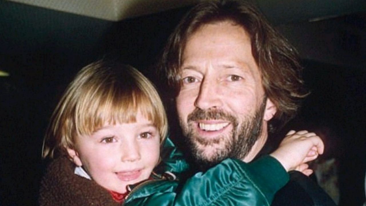 Conor e o pai, Eric Clapton (Foto: Reprodução Eric Clapton: Life in 12 Bars)