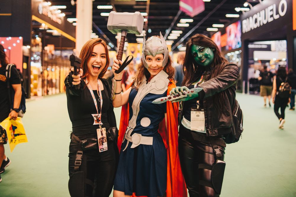Cosplayers na CCXP (Foto: Mangabeira / IHF)