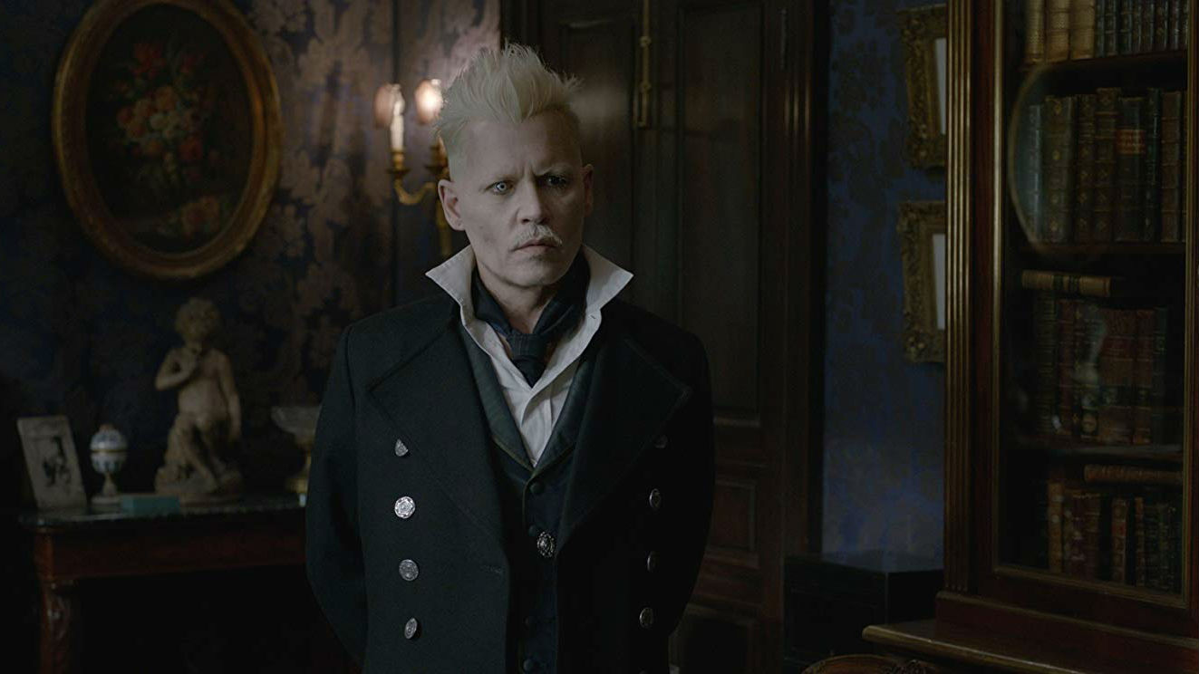Johnny Depp em Animais Fantásticos Os Crimes de Grindelwald (Foto:Reprodução)