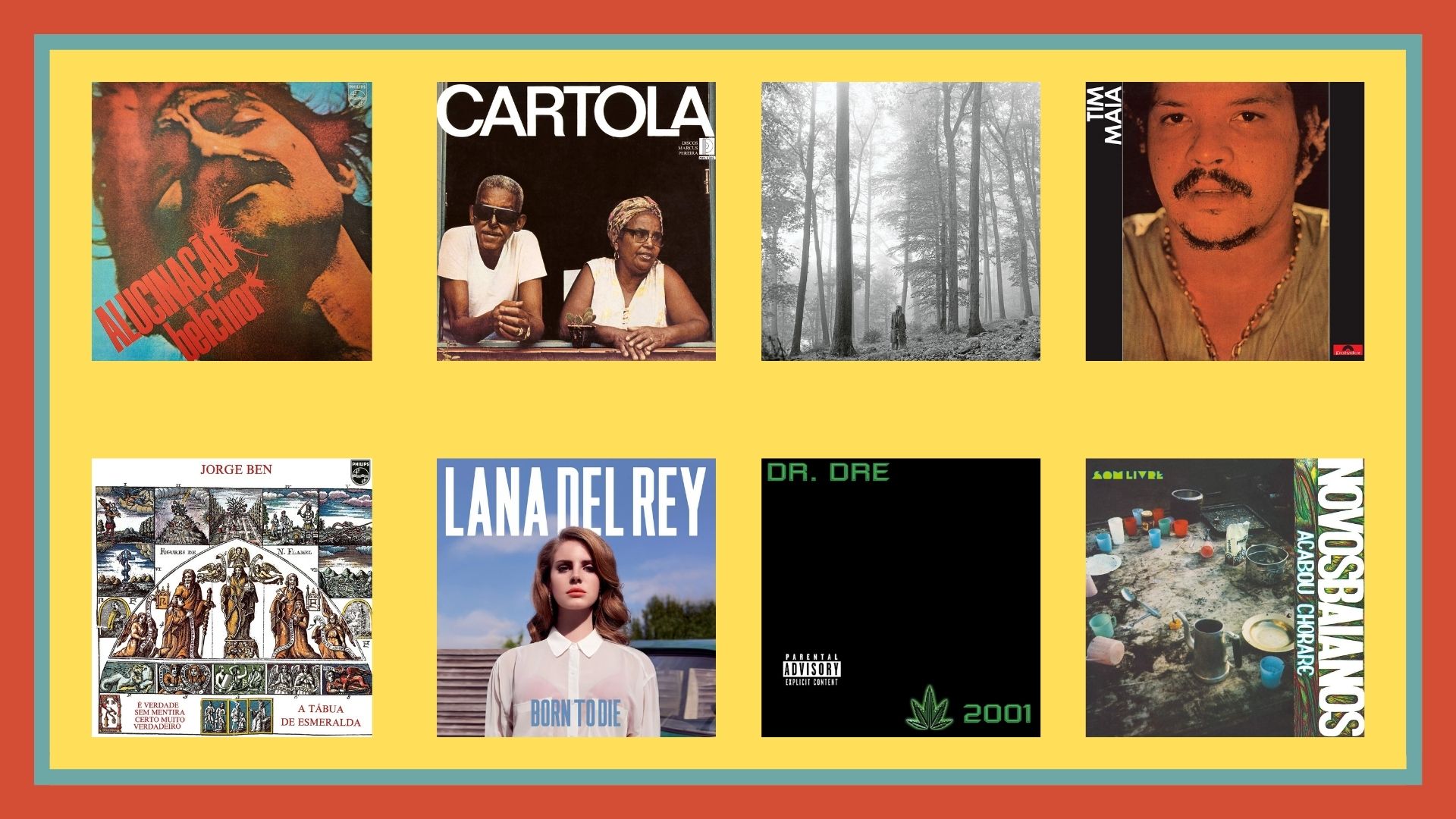 Capas dos discos disponíveis na Amazon