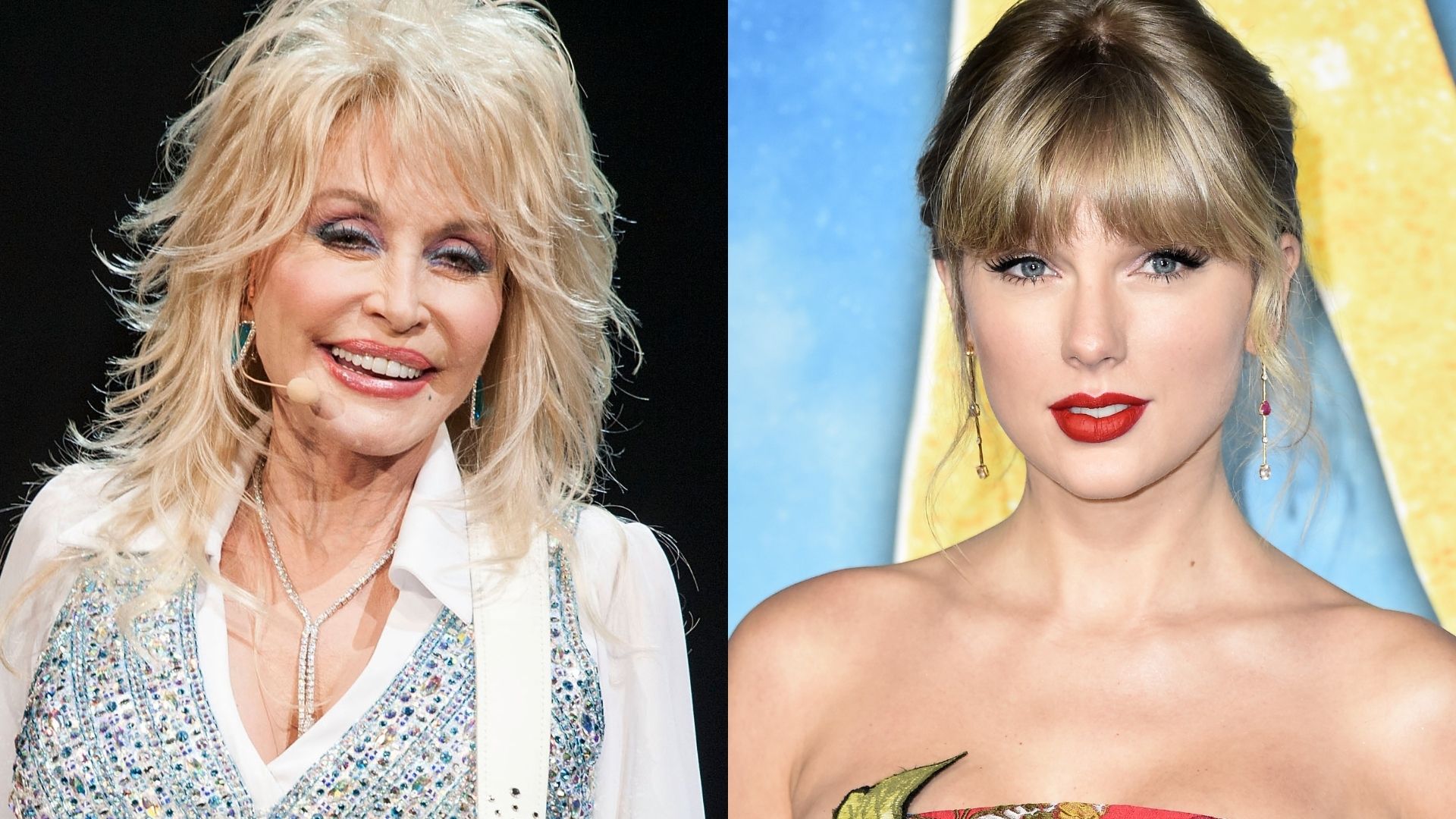 Dolly Parton (Foto: Valerie Macon/Getty Images) e Taylor Swift (Foto: Steven Ferdman/Getty Images)