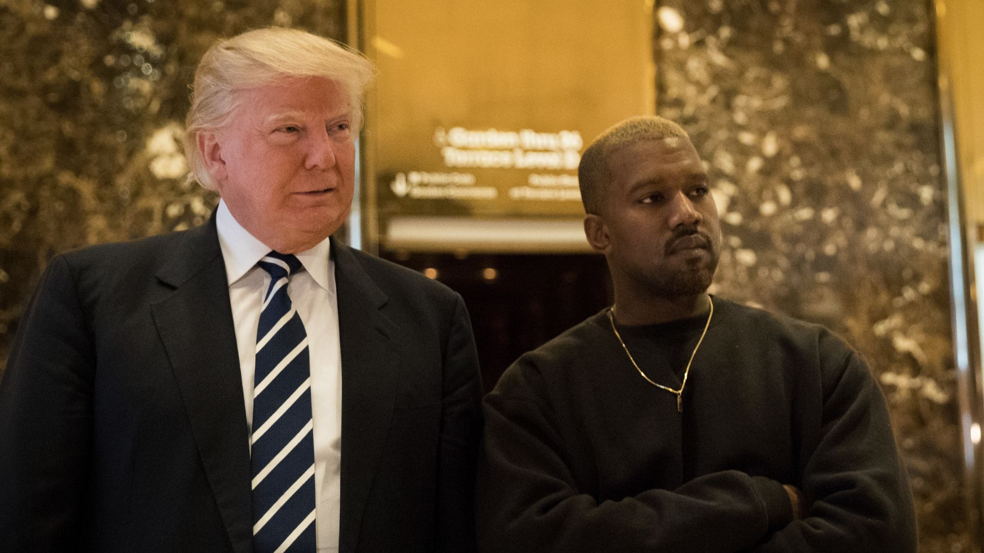 Donald Trump e Kanye West (Foto:  Drew Angerer / Getty Images)