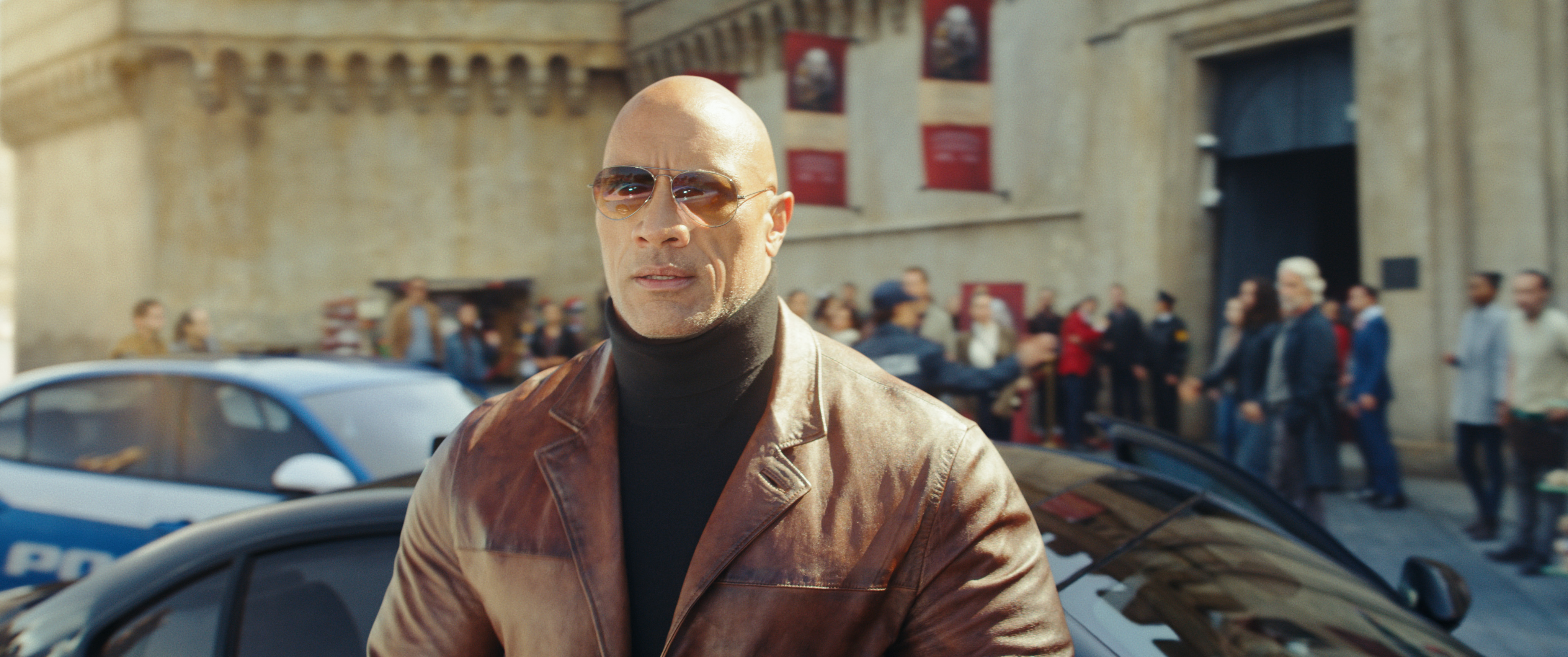 Dwayne Johnson em Alerta Vermelho, da Netflix