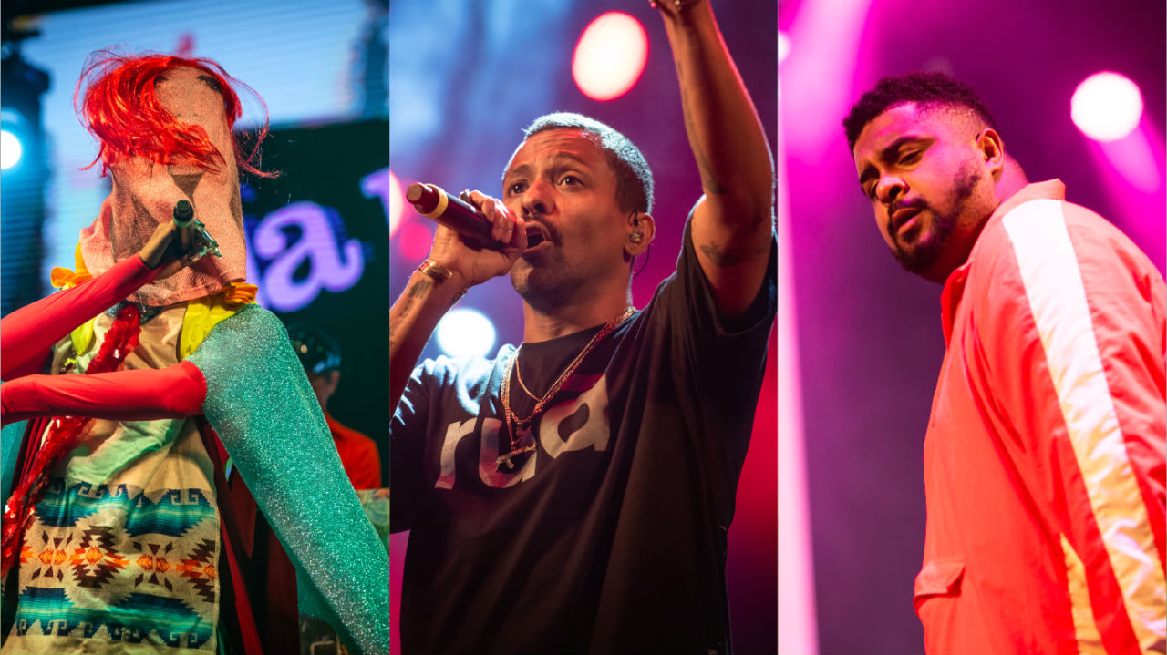 Edgar, Black Alien e Baco Exu do Blues (Fotos: Ariel Martini / Divulgação)