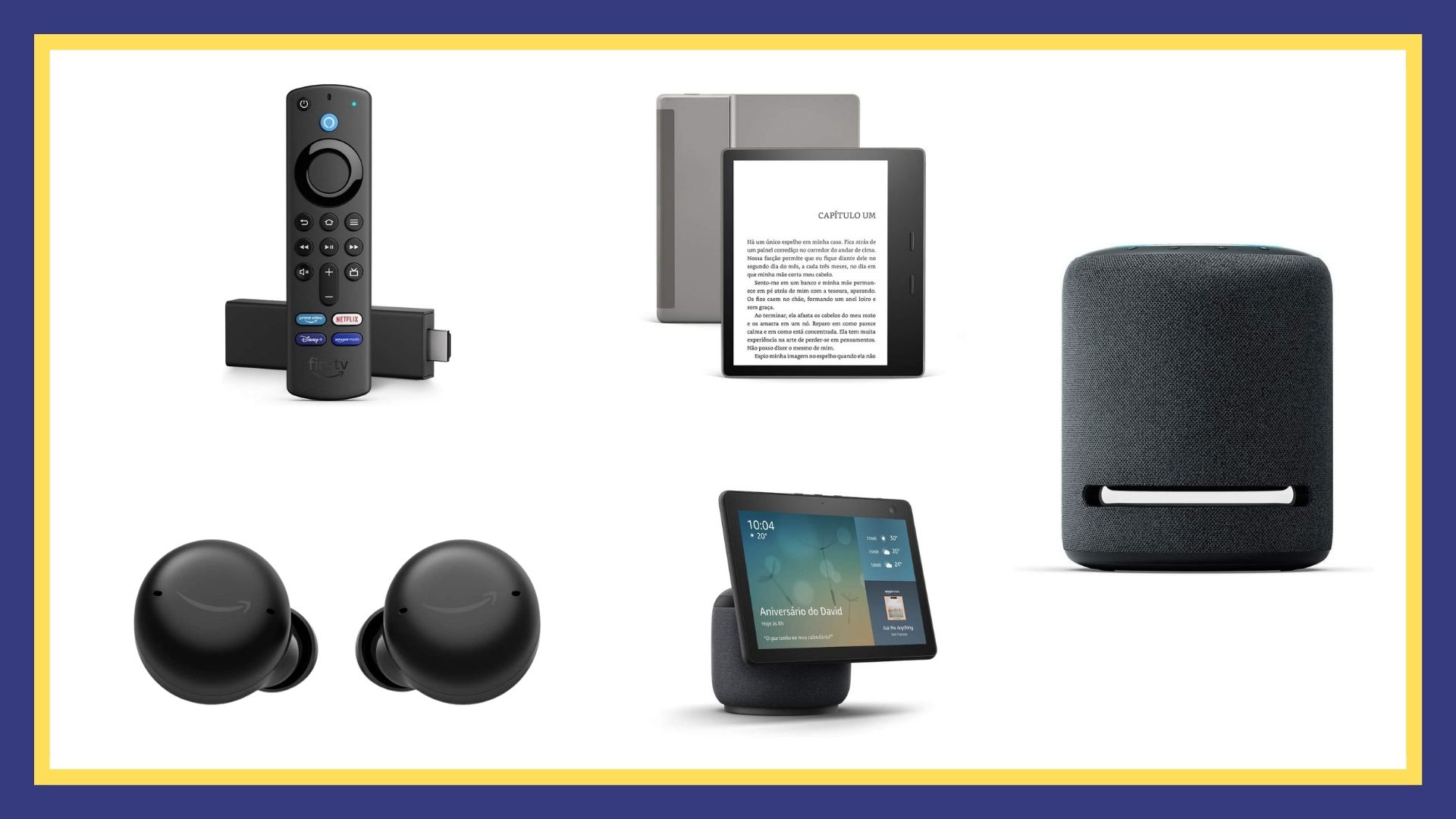 Casa integrada, Alexa disponível em qualquer momento e qualidade durante suas leituras.