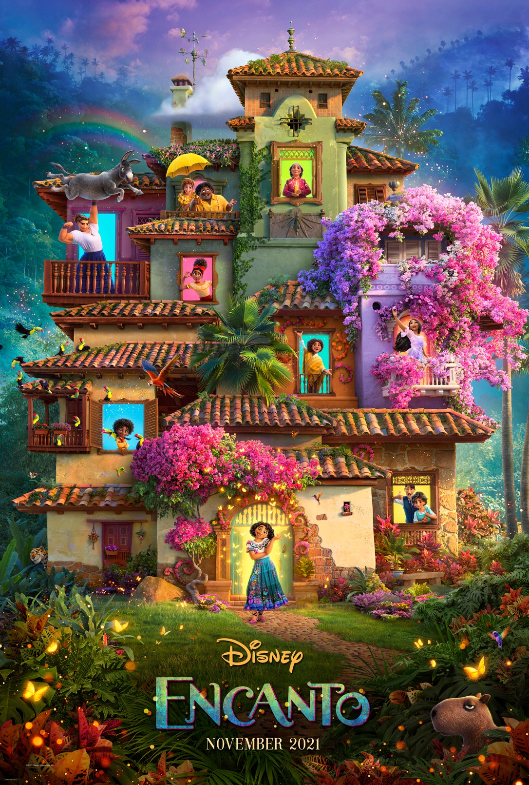 pôster de encanto, animação da pixar