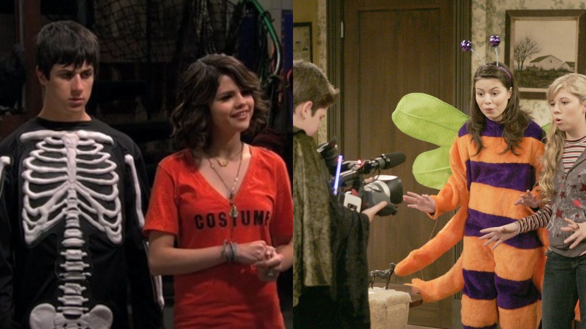 Cenas de Os Feiticeiros de Waverly Place (Foto: Divulgação/ Disney) e iCarly (Foto: Divulgação/ Nickelondeon)