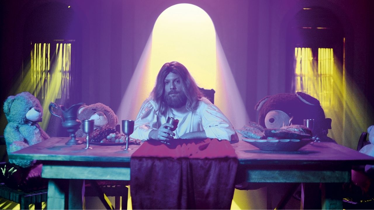 Fábio Porchat como Jesus para Especial de Natal do Porta dos Fundos (Foto de divulgação)