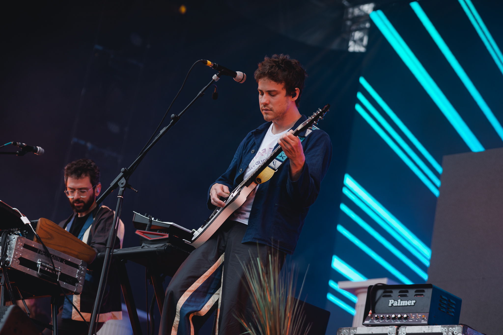Ben Goldwasser e Andrew VanWyngarden do MGMT (Foto: Fabricio Vianna)