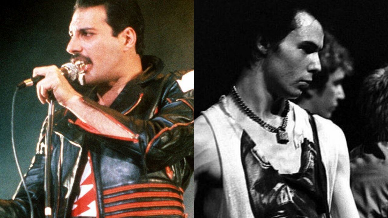 Freddie Mercury (Foto: AP/ Gill Allen) e Sid Vicious (Foto:Arne S. Nielsen para Billedbladet NÅ / Riksarkivet  / Wikicommons)