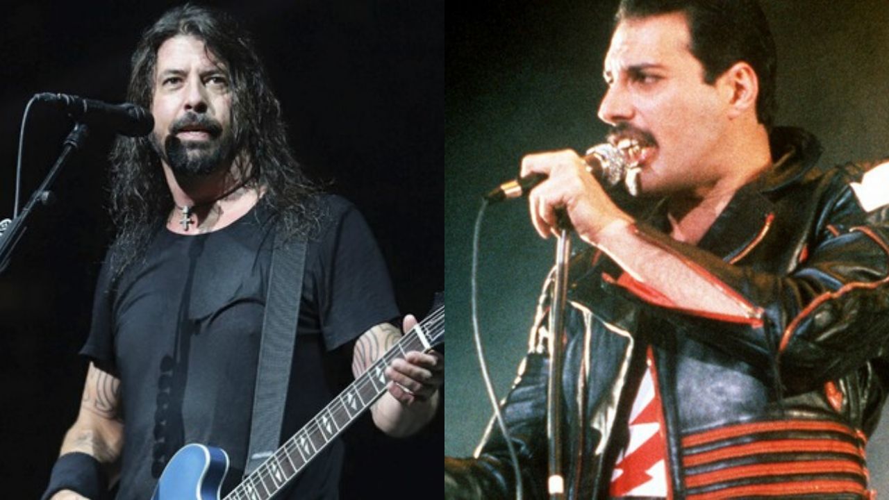 Dave Grohl (Foto: Greg Allen) e Freddie Mercury (Foto: Gill Allen)