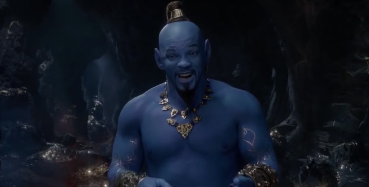 Will Smith como Gênio em Aladdin (Foto:Reprodução)
