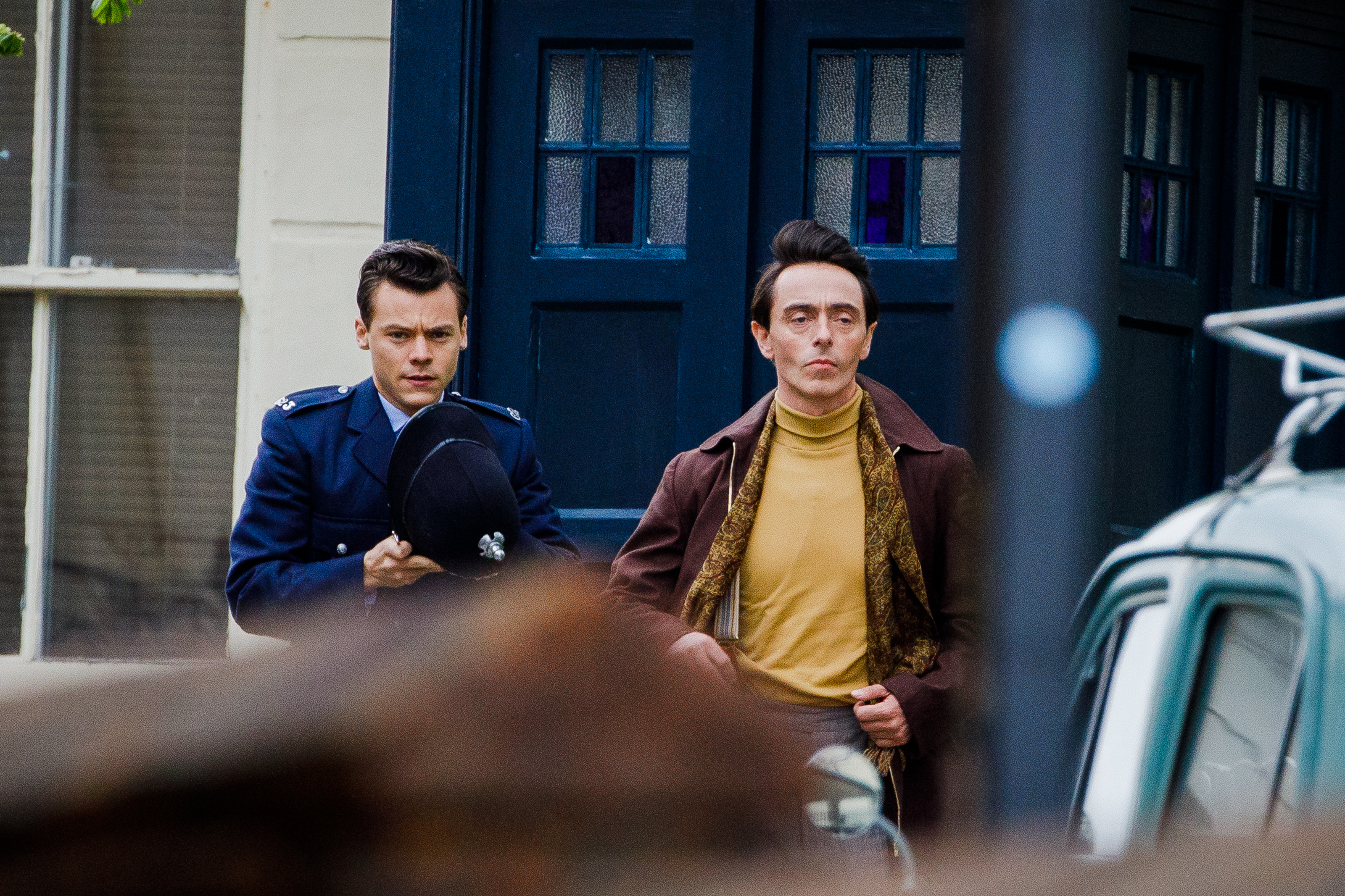 Harry Styles e David Dawson em My Policeman (Getty Images)