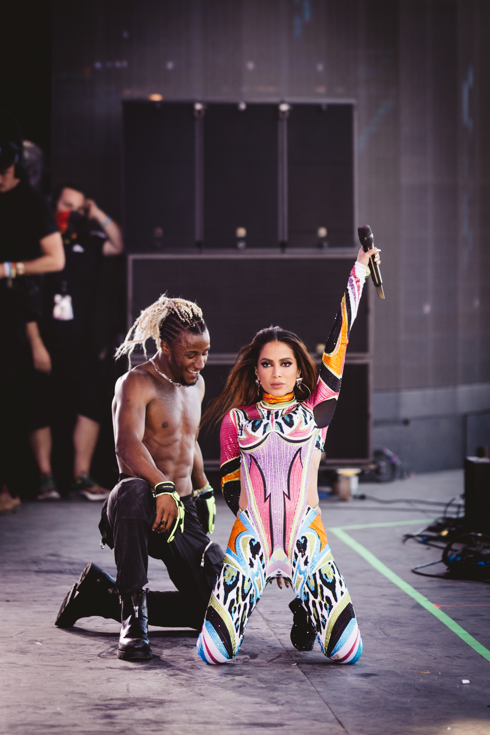 Anitta: quase tombo no Coachella (Getty Images)