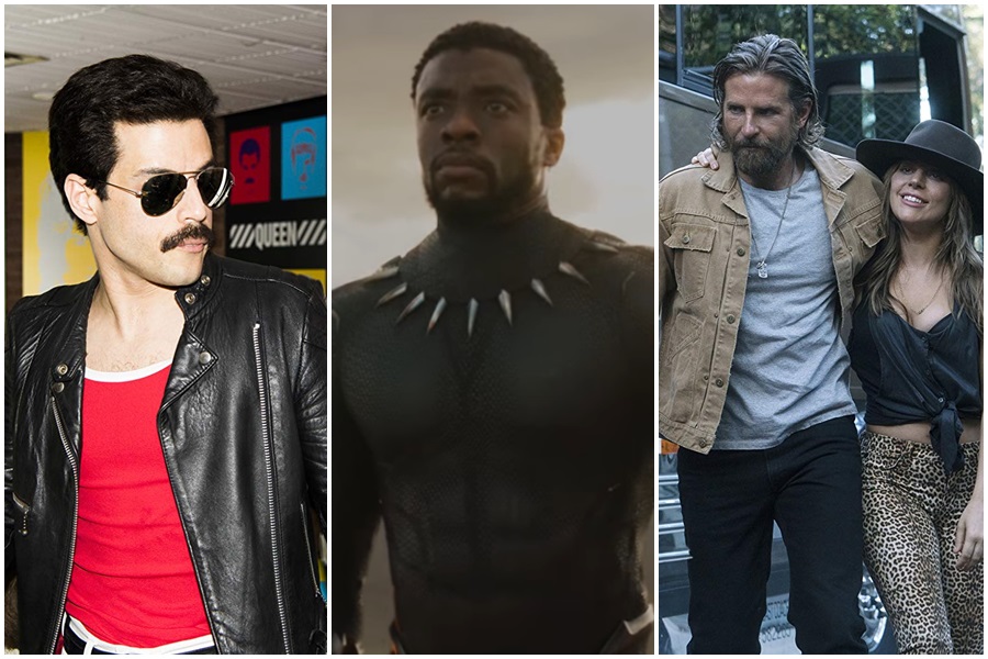 Bohemian Rhapsody, Pantera Negra e Nasce uma Estrela estão entre os indicados do Globo de Ouro 2019 (Foto: Divulgação/Reprodução/Divulgação)