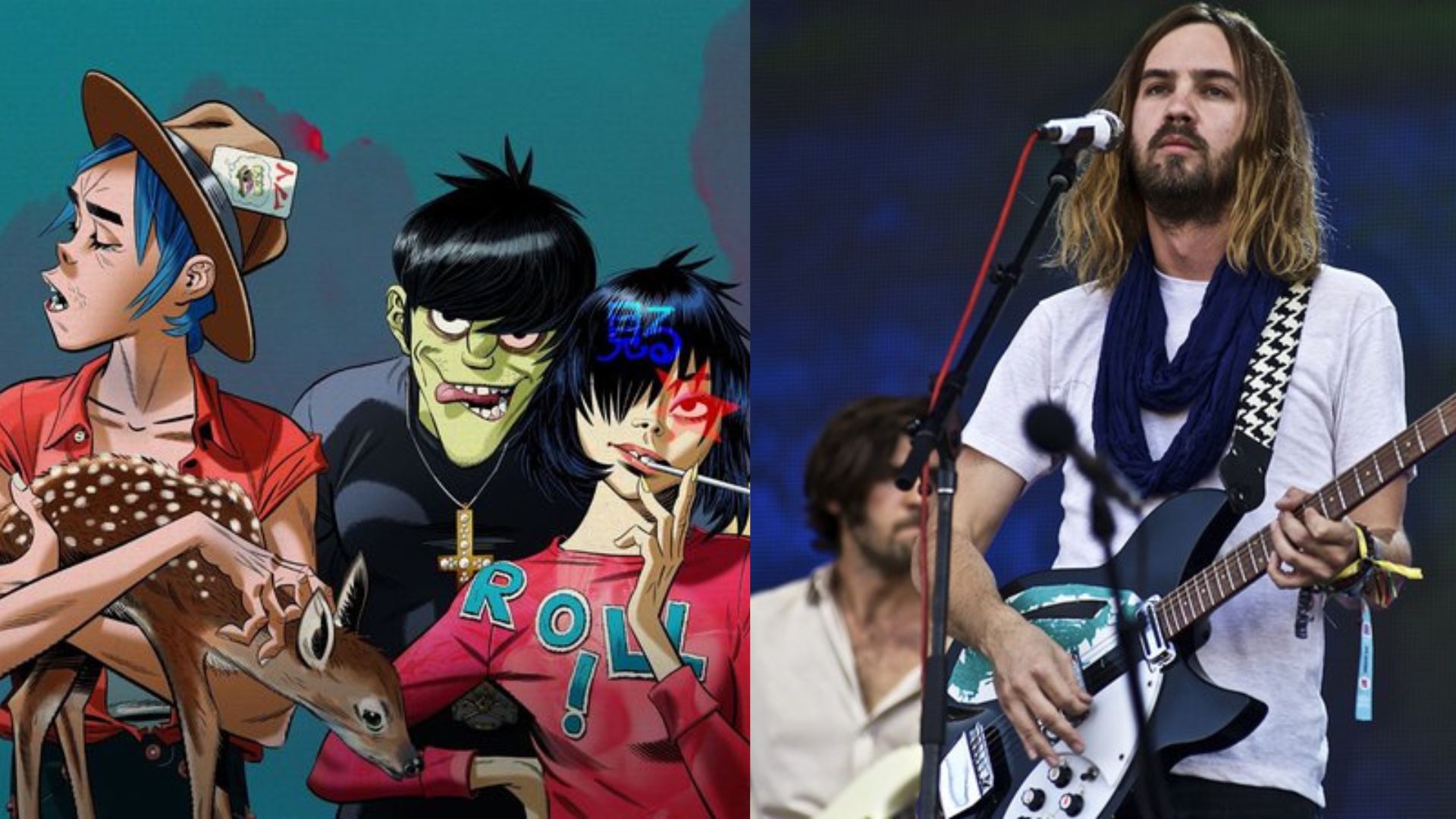 Gorillaz e Kevin Parker (Tame Impala) (Foto: reprodução)
