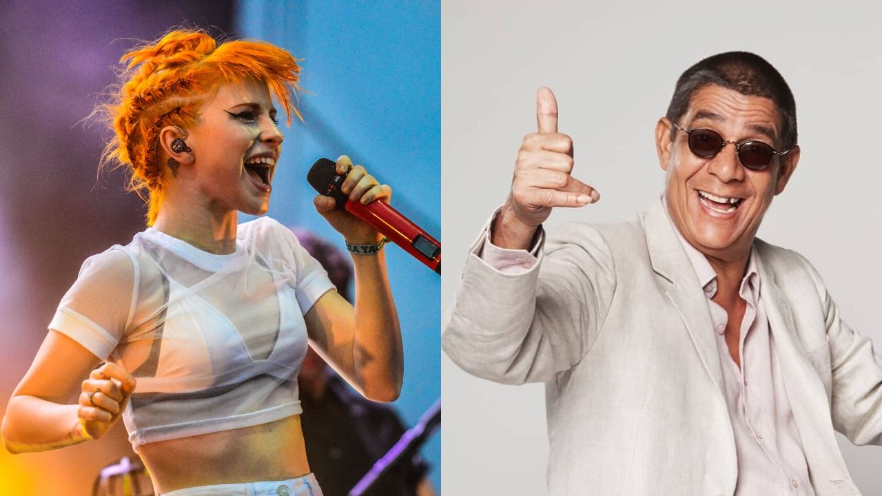 Hayley Williams, vocalista do Paramore (Foto: Legacy) e Zeca Pagodinho (Foto: Reprodução / Instagram)