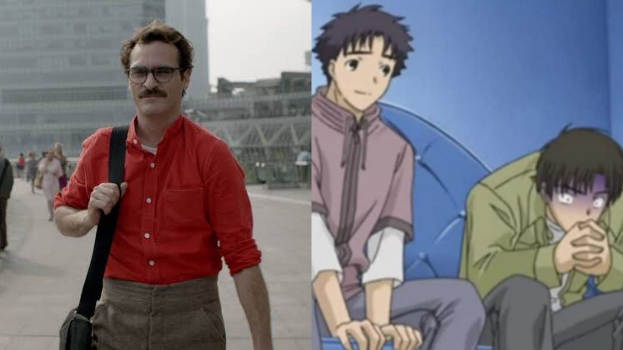 Cenas de Her e Chobits 