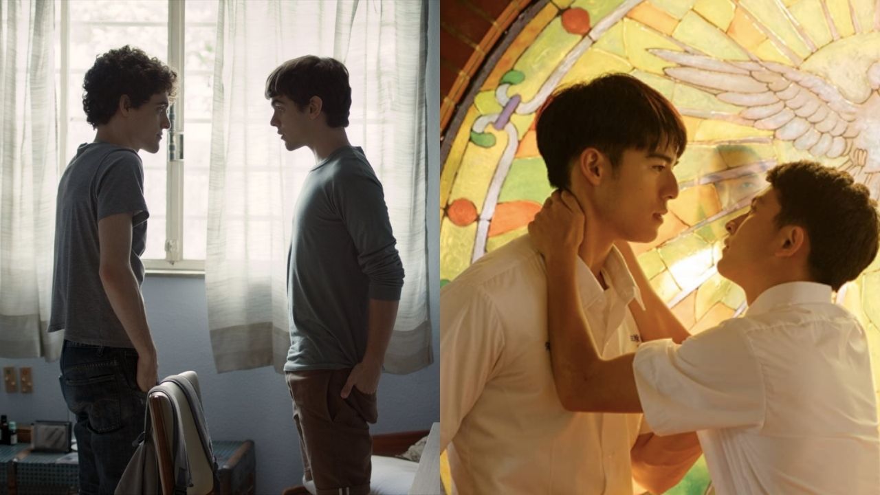 Cenas de Hoje eu Quero Voltar Sozinho (Foto: Reprodução /Twitter) e Seu Nome Gravado em Mim (Foto: Reprodução via IMDb)