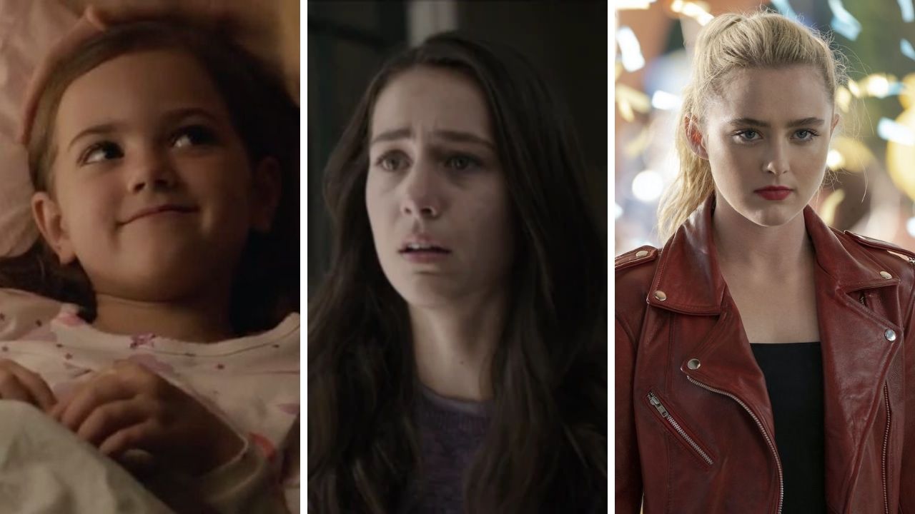 Abby Ryder Fortson Em Homem-Formiga (Foto: Reprodução/Disney), Emma Fuhrmann em Vingadores: Ultimato (Foto: Reprodução/Disney) e Kathryn Newton em Freaky - No Corpo de um Assassino (Foto: Divulgação)