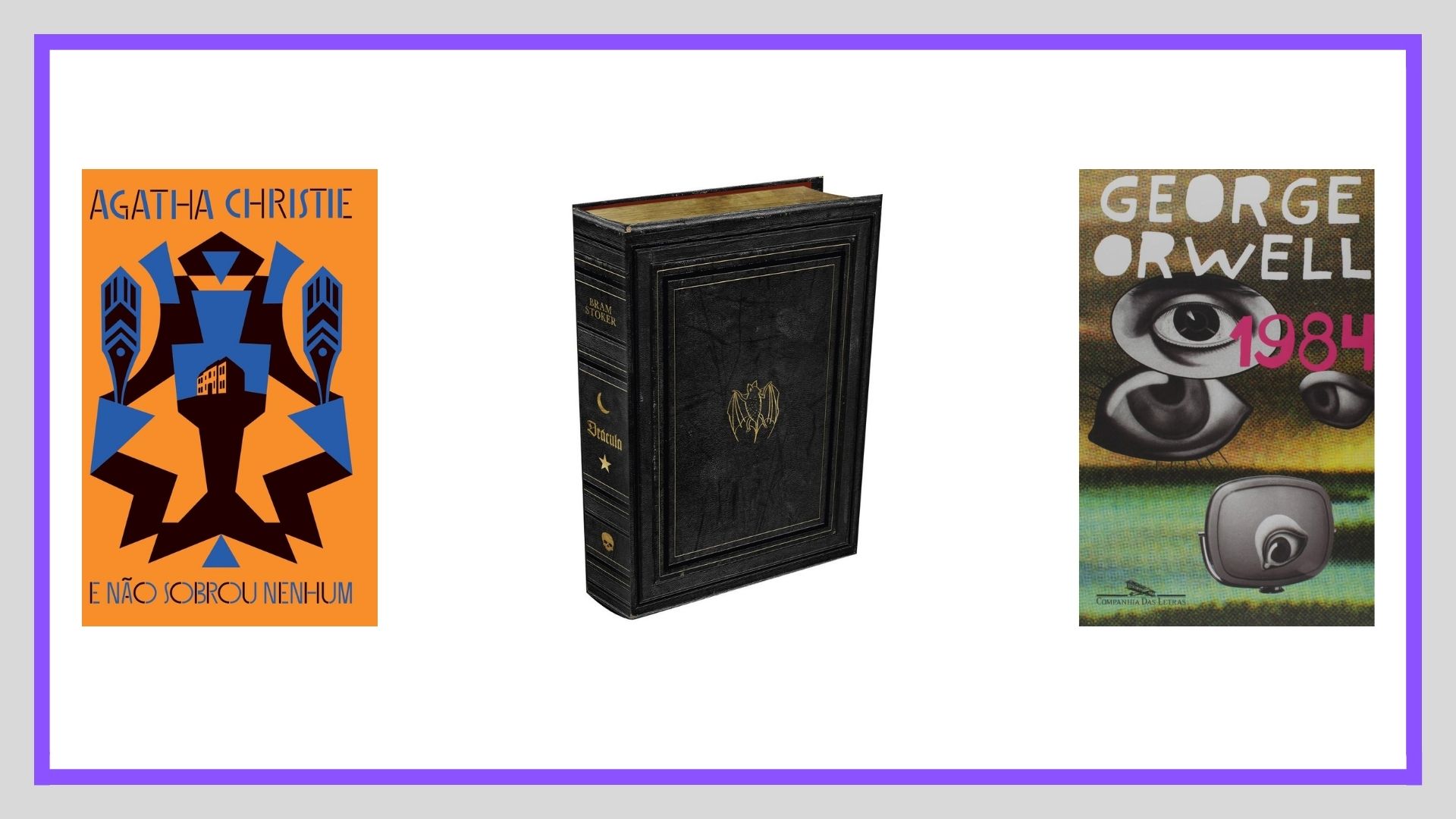 Capas das obras disponíveis na Amazon