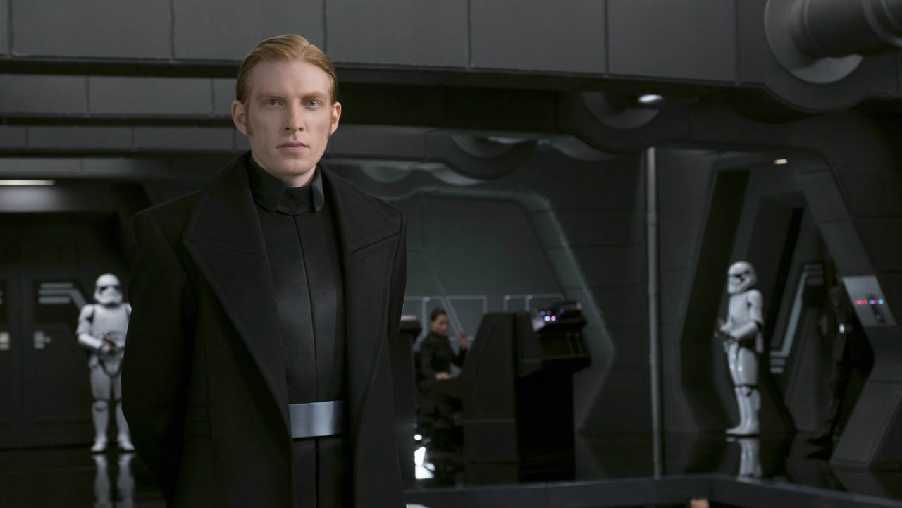 Domhnall Gleeson como General Hux em Star Wars: Os Últimos Jedi (Foto: Reprodução Lucasfilm)