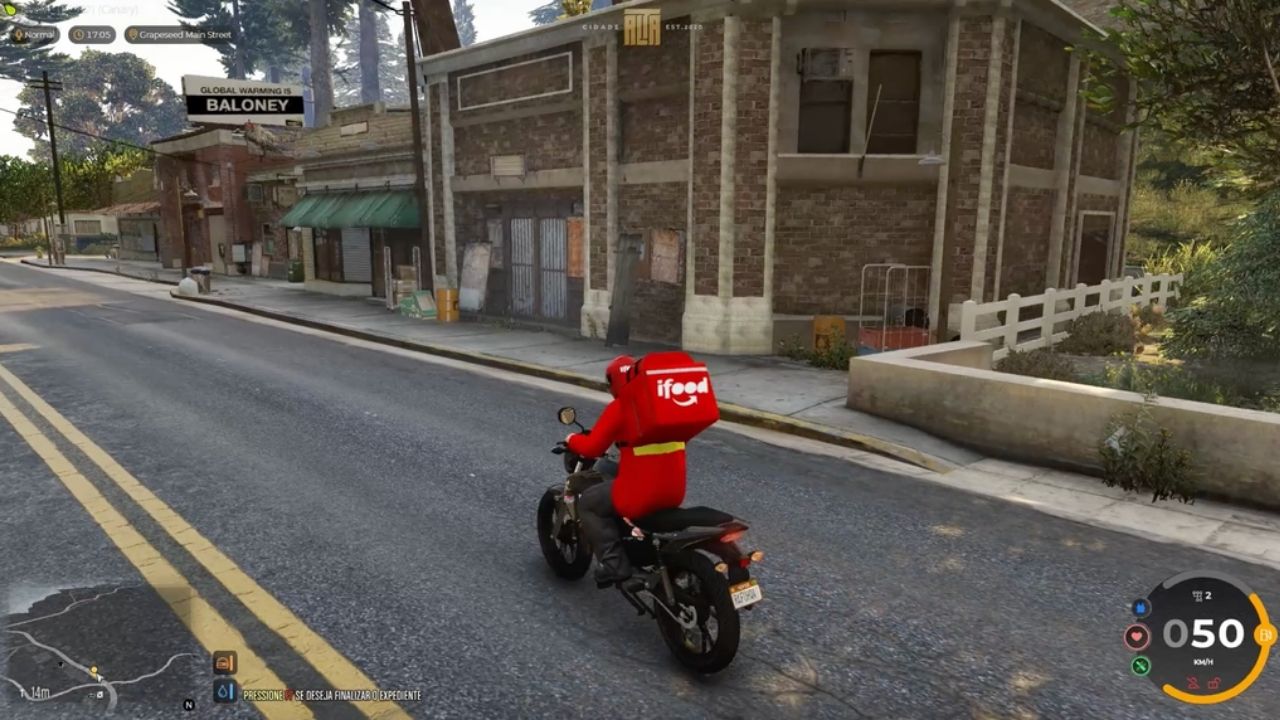 iFood no Cidade Alta, servidor de GTA V (Foto: Divulgação / iFood)