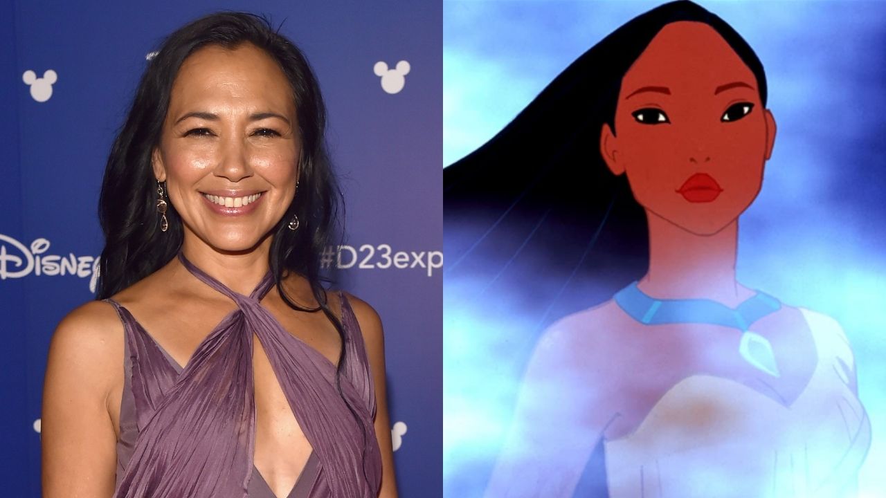 Irene Bedard (Foto: Getty Images / Alberto E. Rodriguez)  e Pocahontas (Foto: Walt Disney)