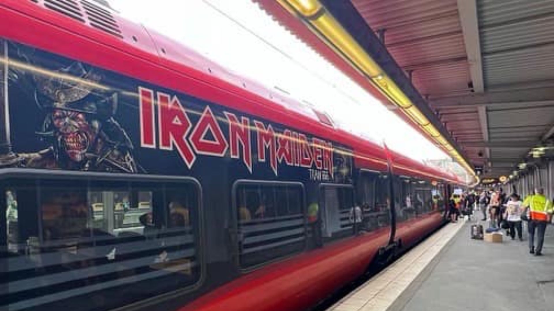 Visão externa do vagão de trem estilizado