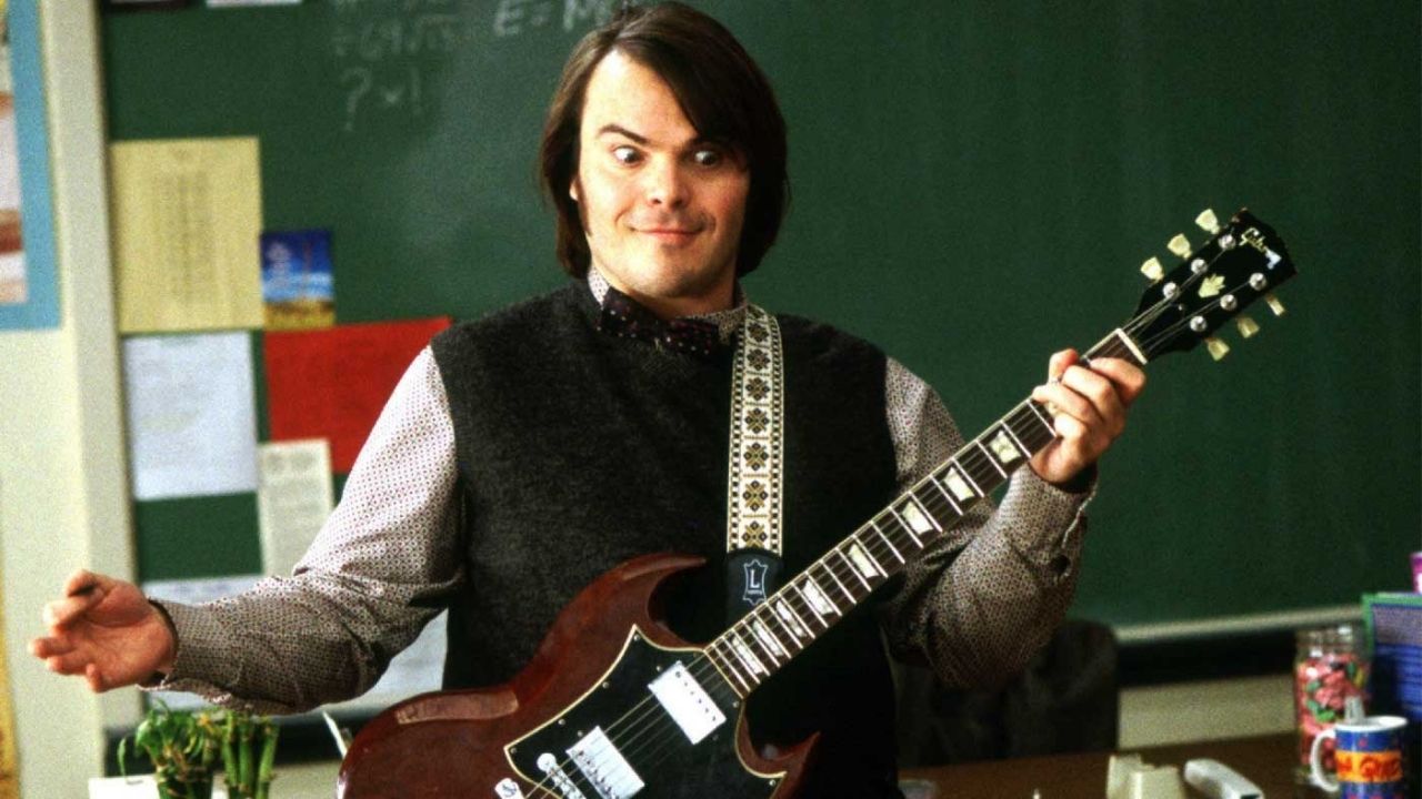 Jack Black em Escola de Rock (Foto: reprodução/vídeo)
