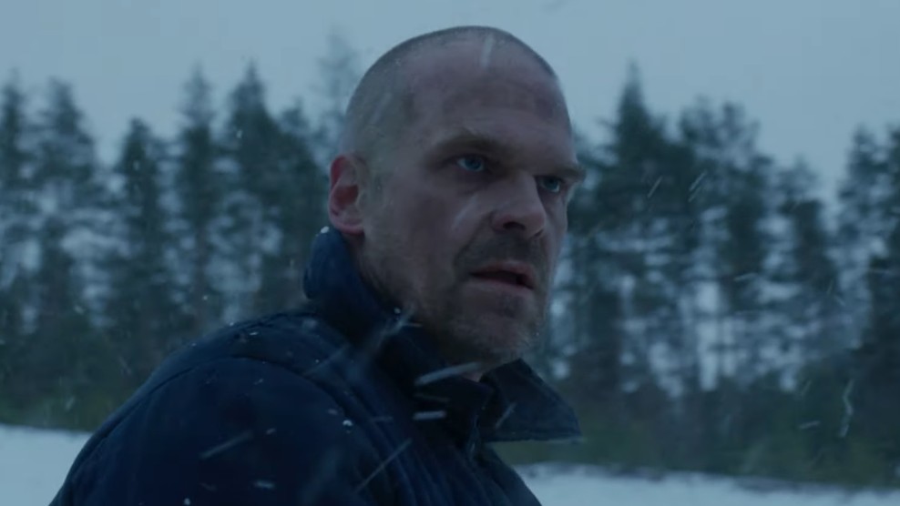 O xerife Jim Hopper no teaser da 4ª temporada de Stranger Things (Foto:Reprodução)