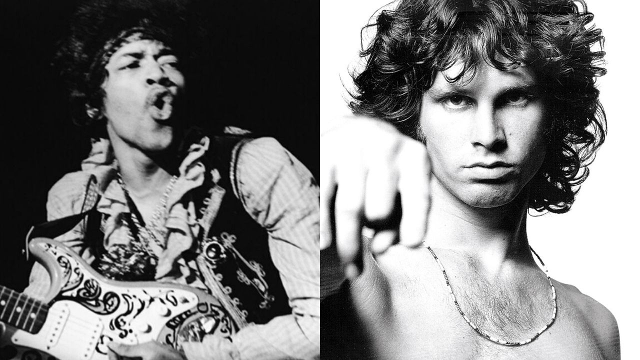 Jimi Hendrix e Jim Morrison (Foto 1: AP/ Foto 2: Agência El Universal / AP)