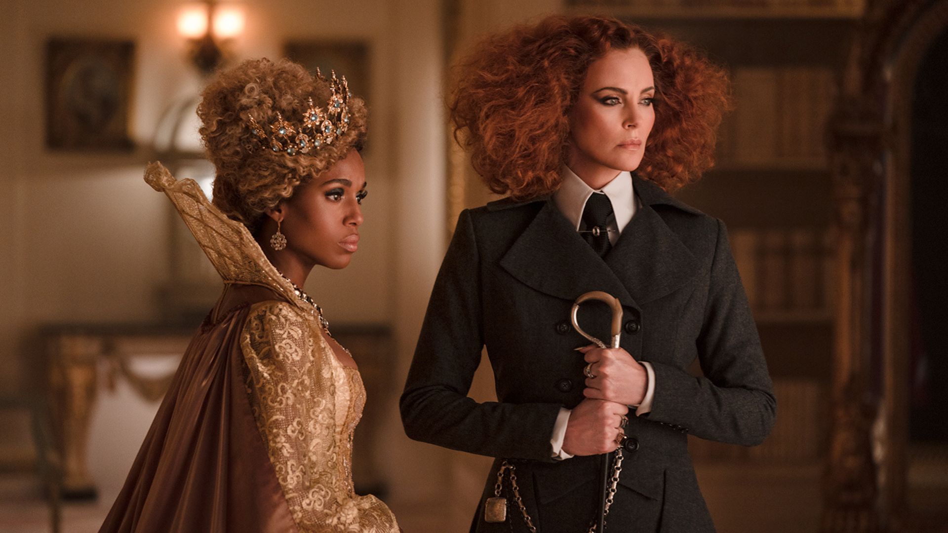 Kerry Washington e Charlize Theron em A Escola do Bem e Mal (Foto: Divulgação / Netflix)