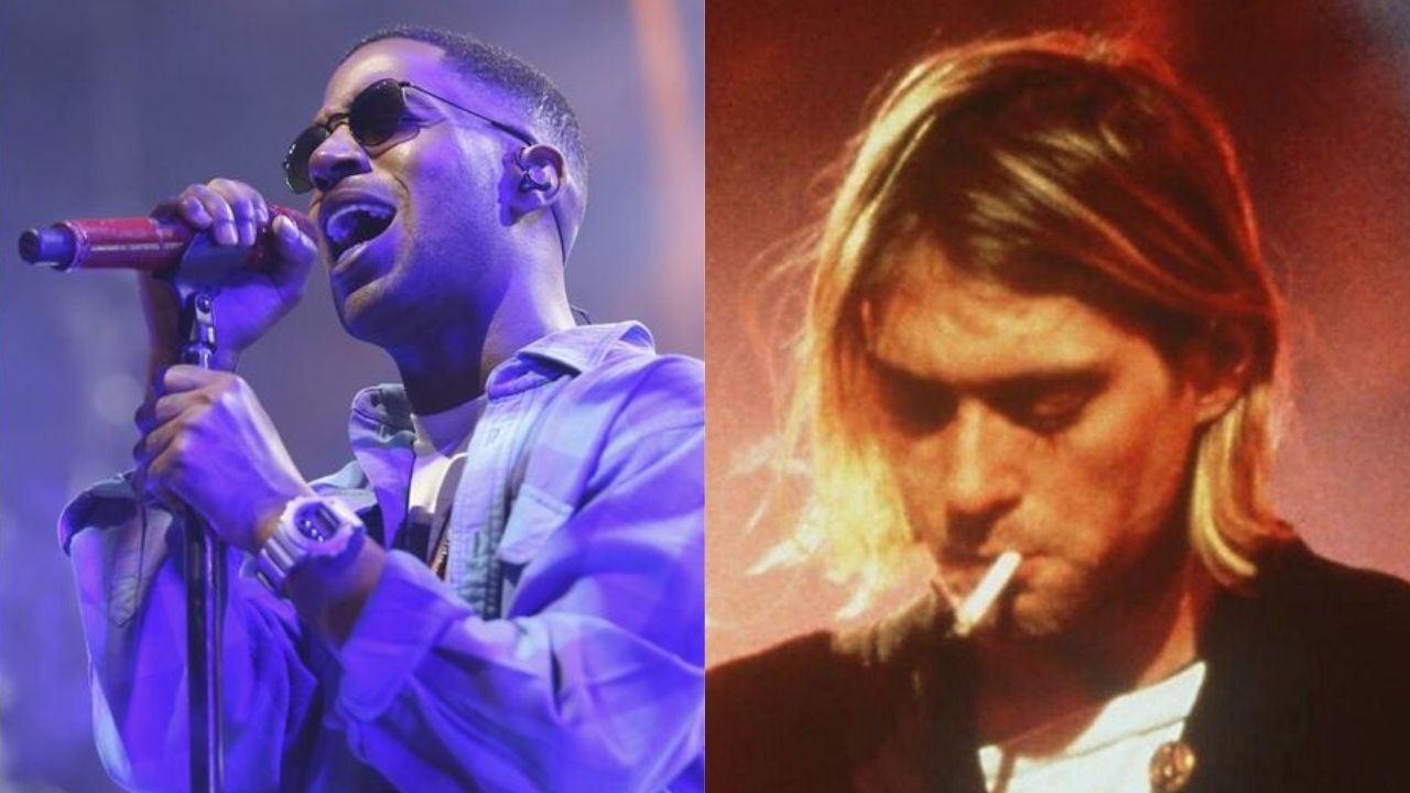 Kid Cudi (Foto: Invision/AP) e Kurt Cobain (Foto: AP Images)