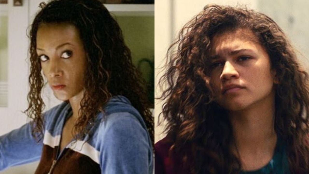 Vivica A Fox em Kill Bill e  Zendaya em Euphoria (Foto 1: Reprodução/Miramax Films/ Foto 2: Reprodução/HBO)