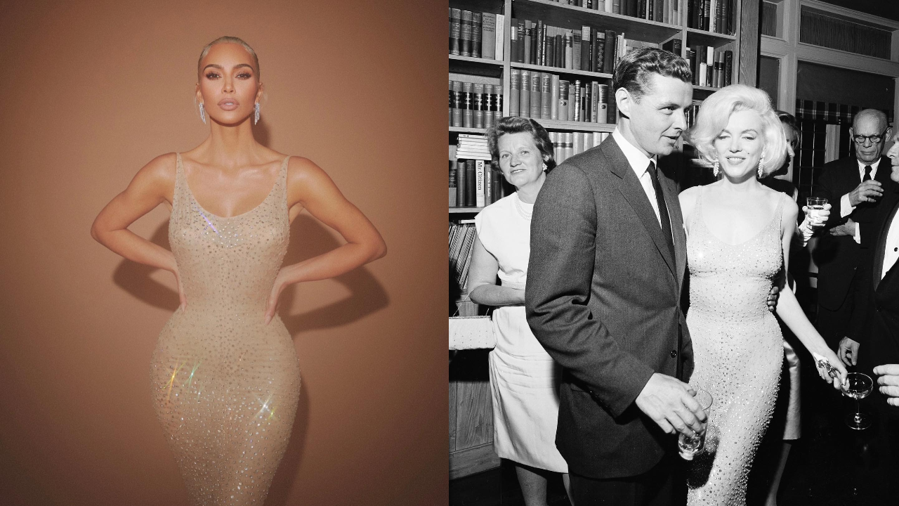 Kim Kardashian e Marilyn Monroe: o mesmo vestido, 60 anos depois