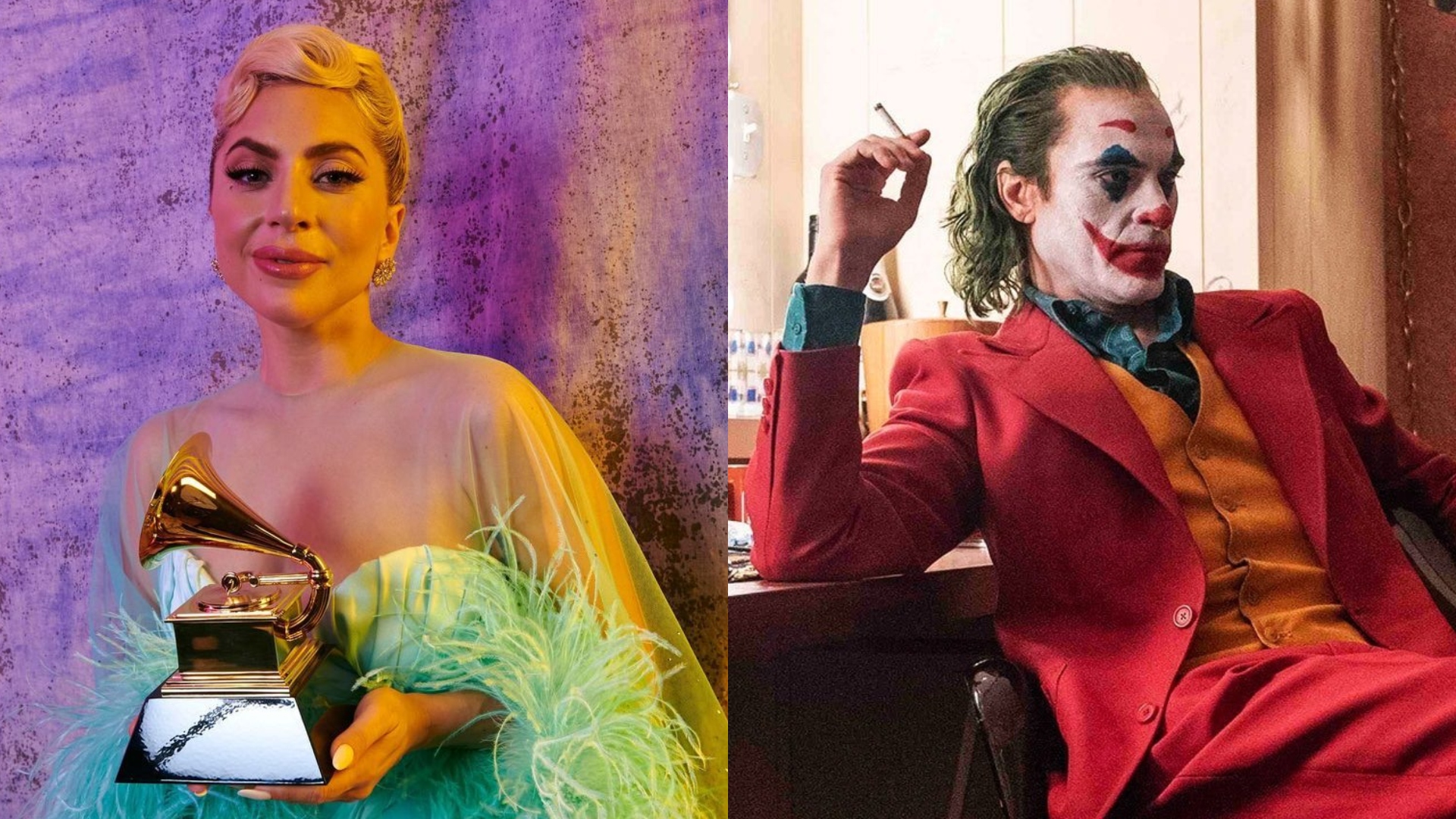 Lady Gaga e Joaquin Phoenix em Coringa (Foto: Reprodução/ @ladygaga/ Warner Bros.)