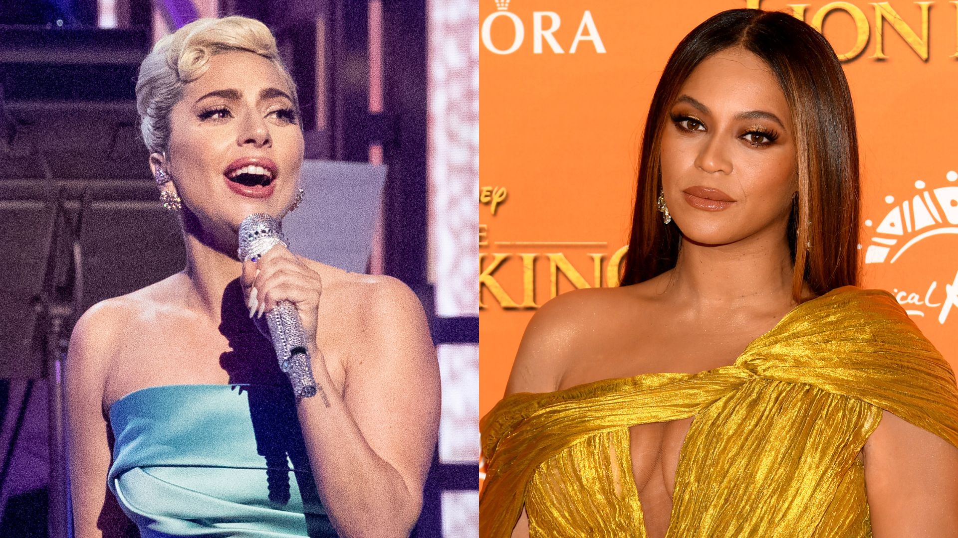 Lady Gaga (Foto: Emma McIntyre/Getty Images) e Beyoncé (Foto: Gareth Cattermole/Getty Images)