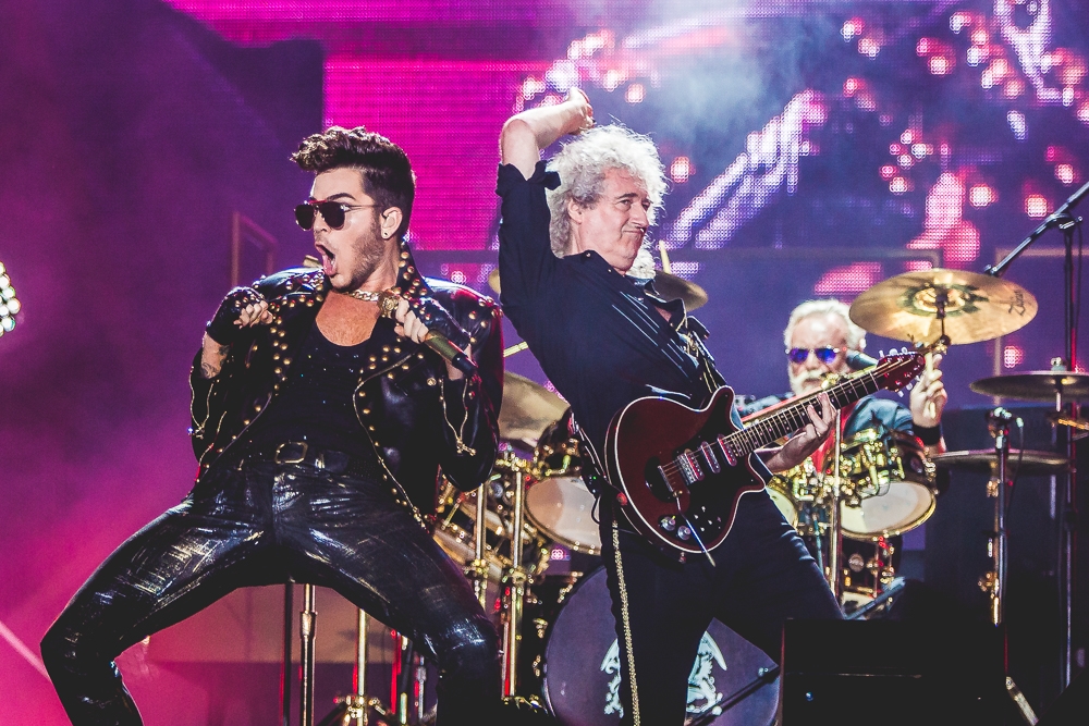Adam Lambert e Brian May no Rock in Rio 2015 (Foto:I Hate Flash/Divulgação)