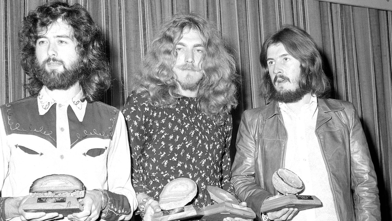 Jimmy Page, Robert Plant e John Bonham em 1970 (Foto: Press Association via AP Images)