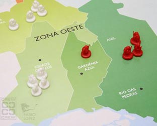 Tabuleiro foi feito com ajuda de mapeamento por satélites