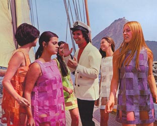 Roberto Carlos no pôster de divulgação do filme Roberto Carlos em Ritmo de Aventura, de 1968